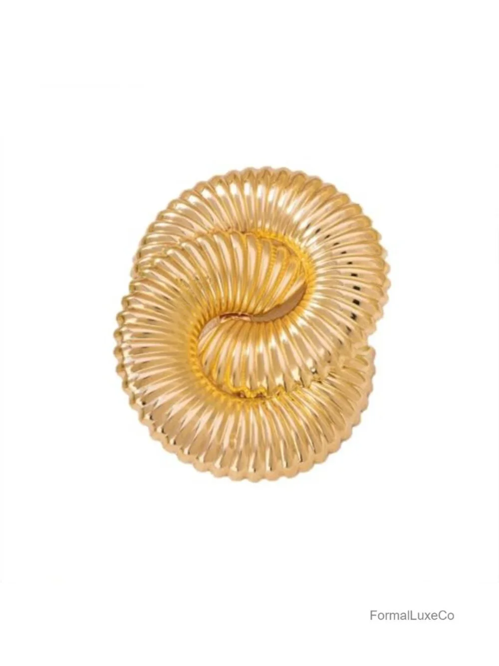Chunky Gold Brooch Pin for Women - Vintage Irregular Geometric Statement Jewelry